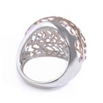 Mesh Top Ring in 14kt Two-Toned Gold