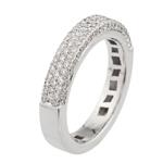 Micro-Pave Diamond Band in 18kt White Gold