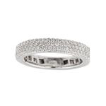 Micro-Pave Diamond Band in 18kt White Gold