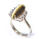 Natural Cats Eye Ring in 14kt Gold 