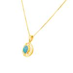 Natural Opal Pendant in 14kt Gold