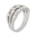 One Piece Stackable Diamond Ring in 14kt White Gold