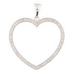 Forever Diamonds Open Diamond Heart in 14kt White Gold