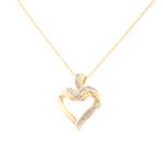 Open Heart Pendant in 14kt Gold