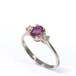 Gemstone Diamond Ring in 14kt Gold