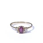 Gemstone Diamond Ring in 14kt Gold