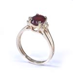 Ruby and Diamond Ring in 14kt Gold