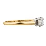 Oval Shaped Diamond Solitiare Engagement Ring in 14kt Gold