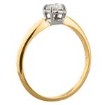 Oval Shaped Diamond Solitiare Engagement Ring in 14kt Gold