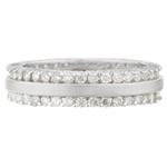 Forever Diamonds Parallel Diamond Eternity Band in 14kt White Gold