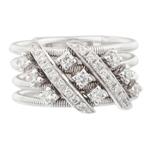 Parallel Diamond Ring in 14kt White Gold