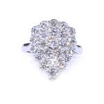 Forever Diamonds Pear Shape Diamond Ring in 14kt White Gold