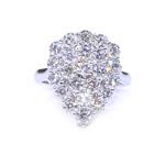 Forever Diamonds Pear Shape Diamond Ring in 14kt White Gold