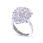 Pear Shape Diamond Ring in 14kt White Gold