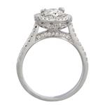 Pear Shaped Diamond Engagement Ring in 18kt White Gold