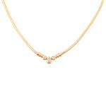 Pear Shaped DIamond Necklace in 14kt Gold