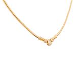Pear Shaped DIamond Necklace in 14kt Gold
