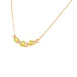 Peridot Gemstone Necklace in 14kt Gold