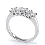 1.10CT TDW. Five Stone Diamond Band in Platinum