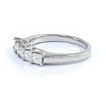 1.10CT TDW. Five Stone Diamond Band in Platinum