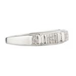 Princess Cut Diamond Band in 14kt White Gold