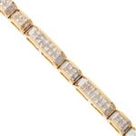 Princess Cut Diamond Bracelet in 14kt Gold