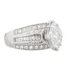 Princess Cut Diamond Engagement Ring in 14kt White Gold