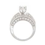 Princess Cut Diamond Engagement Ring in 14kt White Gold