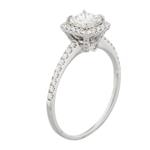 Princess Cut Diamond Engagement Ring in 18kt White Gold