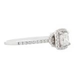 Princess Cut Diamond Engagement Ring in 18kt White Gold