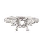 Princess Cut Diamond Engagement Ring in 18kt White Gold