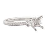 Princess Cut Diamond Engagement Ring in 18kt White Gold