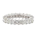 Princess Cut Diamond Eternity Band in 14kt White Gold