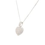 Puffy Diamond Heart Pendant in 1
