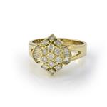 Diamond Blossom Ring in 14kt Gold