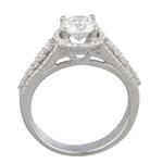 Round Brilliant Diamond Engagement Ring in 18kt White Gold