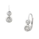 Diamond Drop Earrings in 14kt White Gold