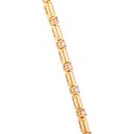 Round Diamond Bracelet in 14kt Gold