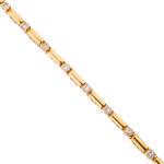 Round Diamond Bracelet in 14kt Gold