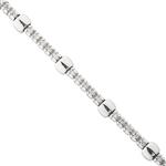 Round Diamond Bracelet in 14kt White Gold