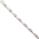 Round Diamond Bracelet in 14kt White Gold