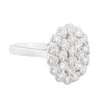 Round Diamond Cluster Ring in 14kt White Gold