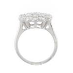 Round Diamond Cluster Ring in 14kt White Gold