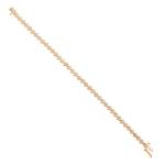 Round Diamond Cluster Tennis Bracelet in 14kt Gold