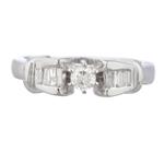 Forever Diamonds Round Diamond Engagement Ring in 14kt White Gold