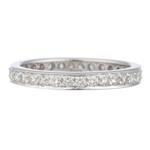 Round Cut Diamond Eternity Band in 18kt White Gold