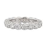 Round Diamond Eternity Band in 18kt White Gold