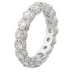 Round Diamond Eternity Band in 18kt White Gold