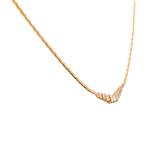 Round Diamond Necklace in 14kt Gold