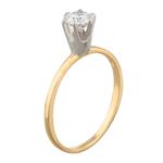 Round Diamond Solitaire Engagement Ring in 14kt Gold